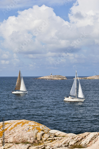 Photo: Sailboats in the archipelago Sailboats in the archipelago