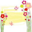 Springtime floral butterfly postcard