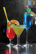 Alcohol Drinks on a Bar