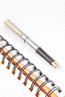 notebook and fountain pen