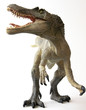 A Spinosaurus Dinosaur with Gaping Jaws Full of Sharp Teeth A Spinosaurus Dinosaur with Gaping Jaws Full of Sharp Teeth
