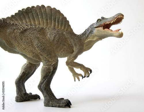 Photo: A Spinosaurus Dinosaur with Gaping Jaws Full of Sharp Teeth A Spinosaurus Dinosaur with Gaping Jaws Full of Sharp Teeth