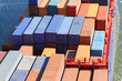 Container auf einem Frachtschiff Container auf einem Frachtschiff