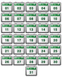 Illustration: kalender kalender
