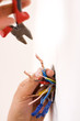 Handyman working closeup