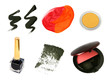 Photo en ligne au meilleur prix Decorative cosmetic product samples isolated on white.