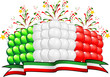 Bandiera Italiana di palloncini