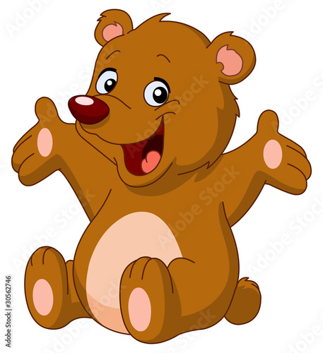 Vektor: Happy teddy bear Happy teddy bear