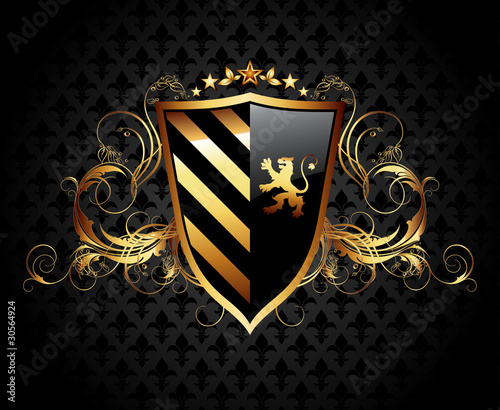 Vector: ornamental shield ornamental shield
