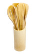 Set of bamboo kitchen tools