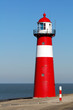 Red lighthouse in Zeeland, Netherlands Red lighthouse in Zeeland, Netherlands