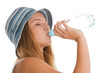 Woman drinking water Woman drinking water