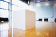 Close up of cube on conference room table