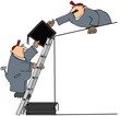 Illustration: Men Installing Solar Panels Men Installing Solar Panels