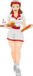 Pin-up Girl Waitress