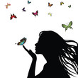 Woman silhouette