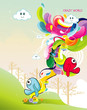 cartoon abstract vector cartoon abstract vector