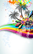Tropical Disco Dance Background Tropical Disco Dance Background