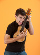 Young ukulele player Young ukulele player
