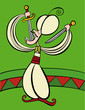A fakir swallows a sword in the circus
