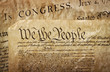 Close-up of the U.S. Constitution