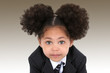 Beautiful Little Business Woman In Jacket And Tie