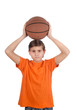 a child play basketball