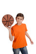 a child play basketball