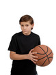 a child play basketball