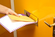 Mailman putting mail in a mailslot