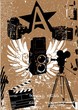 vintage camera film set poster