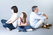 Depressed family portrait