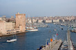Entrée du port de plaisance (Vieux-Port) de Marseille.