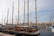 Vieux gréements amarrés dans le port de Marseille.