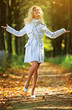 Young woman walking