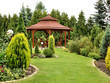 Summerhouse in the garden with chairs