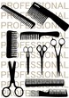 Vector hairdresser tools