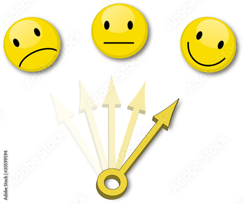 Vektor: évolution de satisfaction évolution de satisfaction