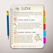 Blog web site template