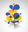 Exploding gift box