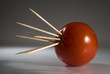 Foto: Tomato with toothpicks Tomato with toothpicks