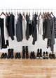 Black and white female clothes and shoes Black and white female clothes and shoes