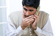 Having a phone call at work
