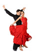 Latino dancers in action. Isolated on white Latino dancers in action. Isolated on white