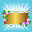 Floral banner. Floral banner.