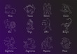 Zodiac signs - blueprint Zodiac signs - blueprint