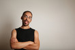 Man sticking tongue out