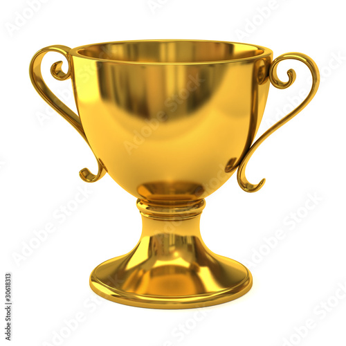 Illustration: Gold cup of the winner Gold cup of the winner