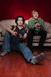two guys playing video games