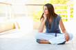 Relaxed young woman